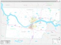 Florence Muscle Shoals Metro Area Wall Map